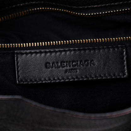 Balenciaga Chevre Gold Metallic Edge Hardware Velo Black 6 of 9