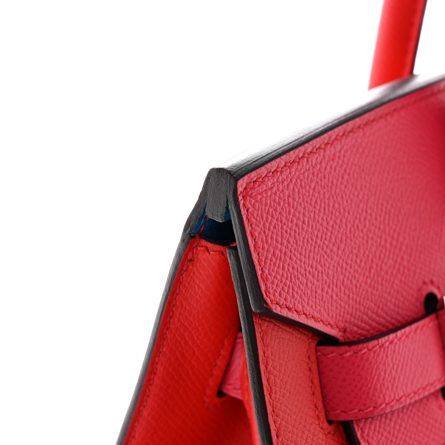 Epsom Casaque Birkin Sellier 30 Rouge Coeur Rose Extreme Bleu Zanzibar