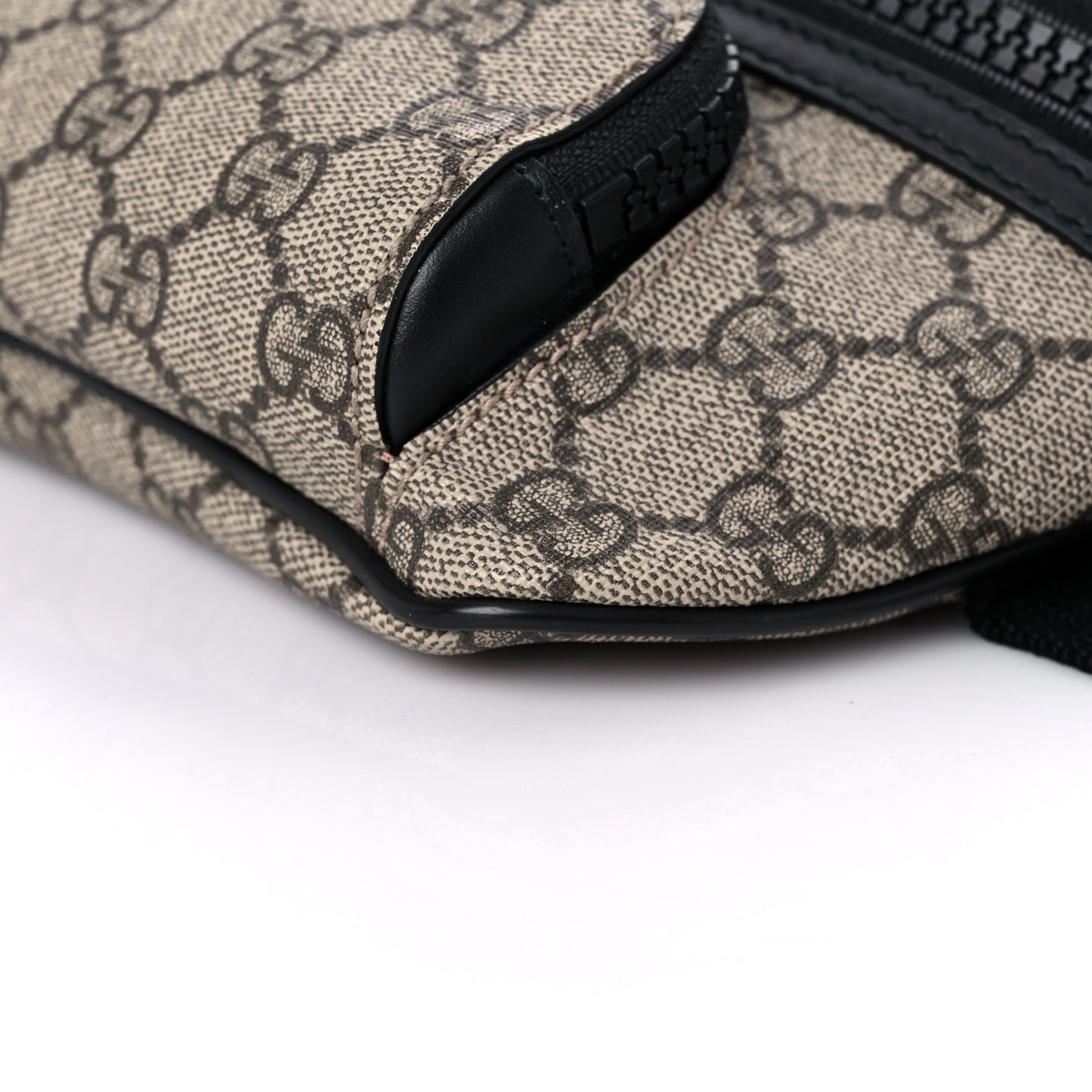 GG Supreme Monogram Belt Bag Black