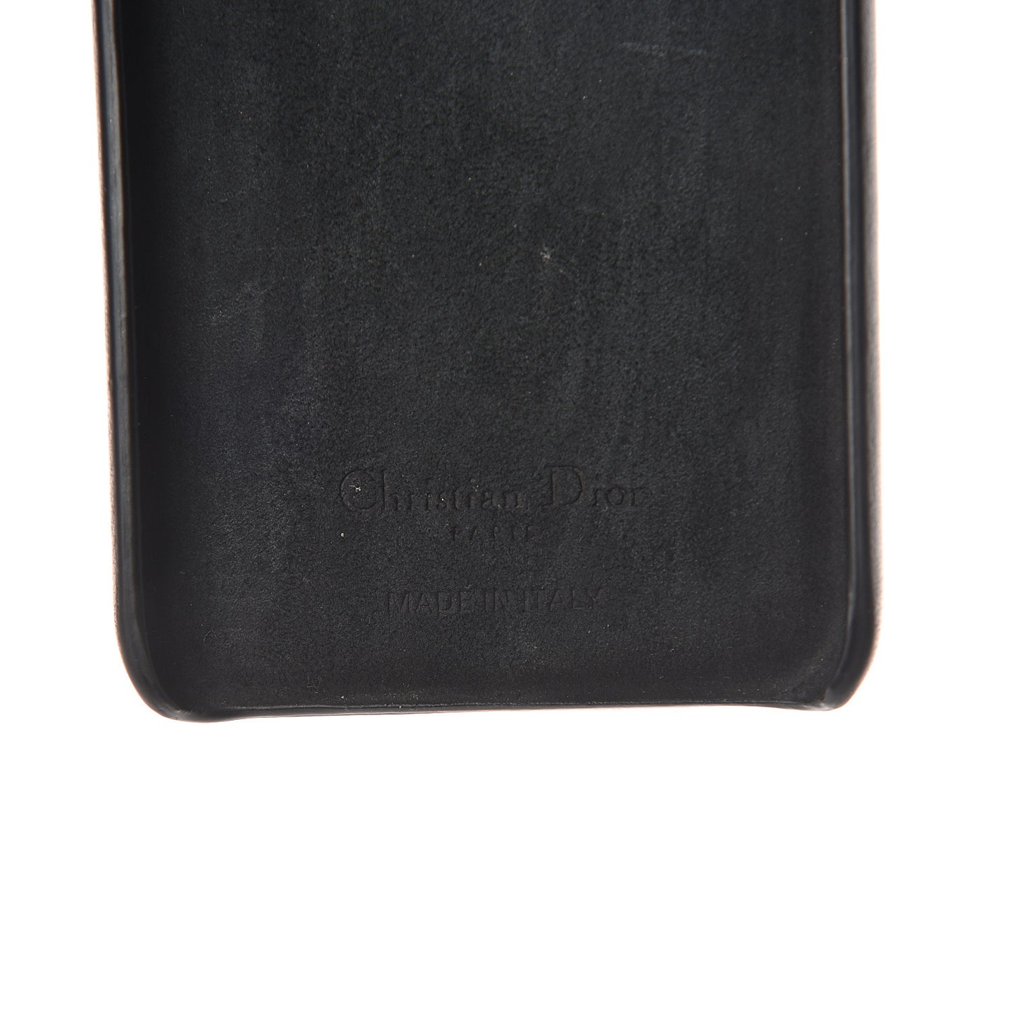 Oblique Calfskin Saddle iPhone X Case Blue