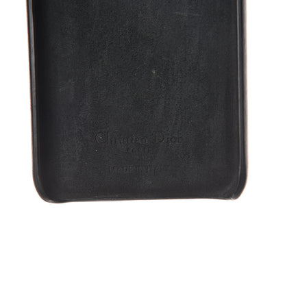 Christian Dior Oblique Calfskin Saddle iPhone X Case Blue 4 of 5