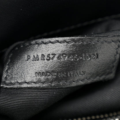 Saint Laurent Calfskin Y Quilted Monogram Medium Loulou Chain Satchel Black 7 of 11