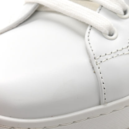 Prada Spazzolato Rois Metal Triangle Logo 25mm Sneakers 39.5 White Soleil 11 of 12