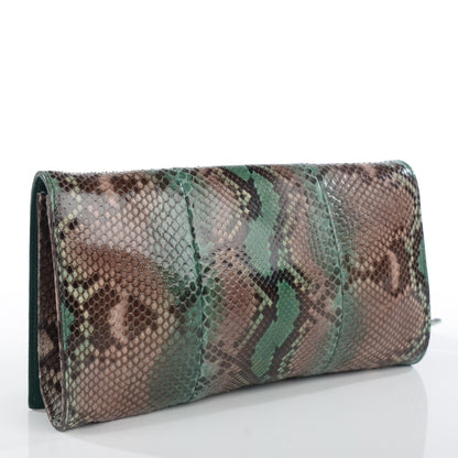 Gucci Python Medium Soho Clutch Green 3 of 7