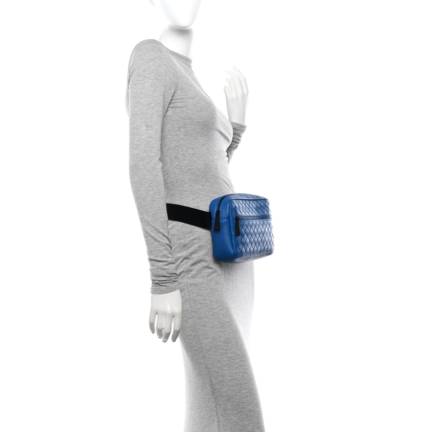 BOTTEGA VENETA Nappa Intrecciato Belt Bag Bluette