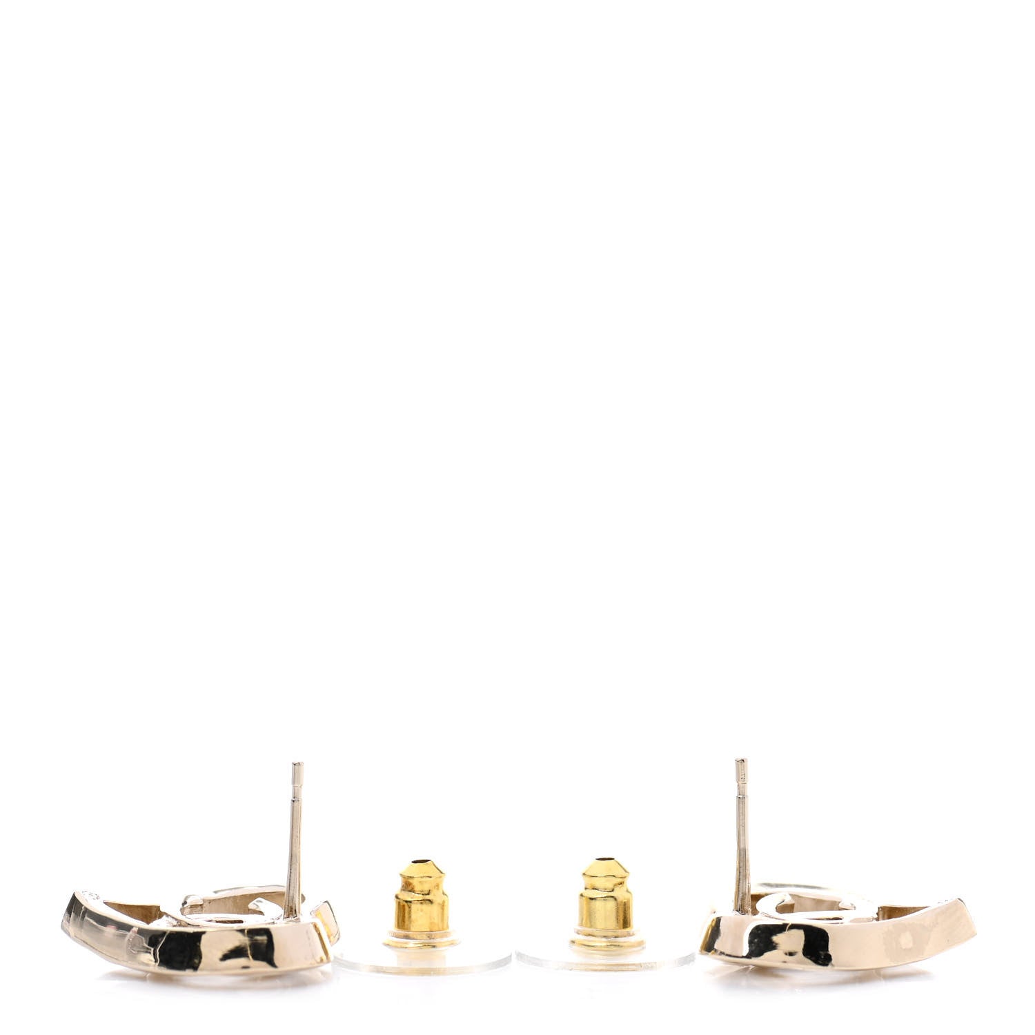 Chanel Metal CC Heart Coco In Love Earrings Gold 3 of 4