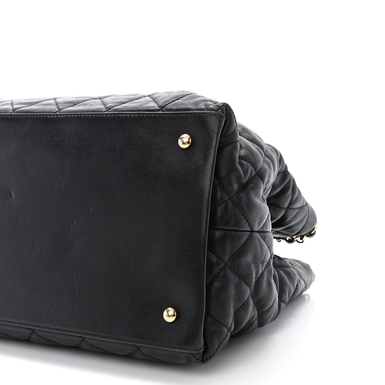 Chanel Calfskin Quilted Small Chain Me Tote Black 11 of 13