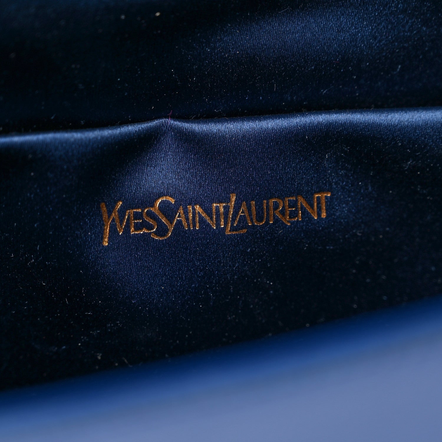 Saint Laurent Textured Patent Calfskin Large Belle De Jour Clutch Royal Blue 7 of 8