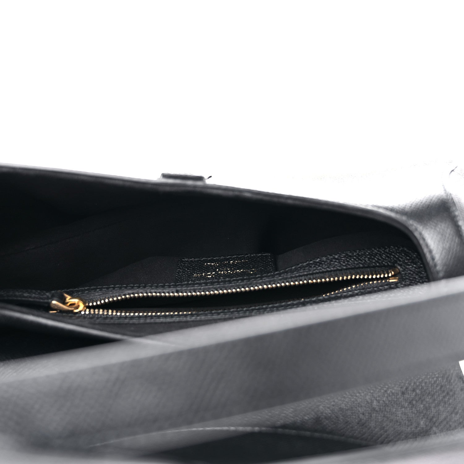 Christian Dior Grained Calfskin Mini Saddle Bag With Strap Black 5 of 9