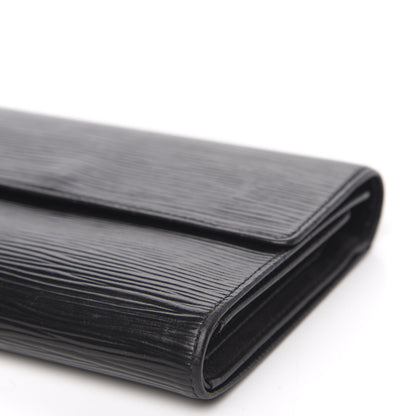 Louis Vuitton Epi Porte Tresor Etui Papiers Wallet Black 8 of 11