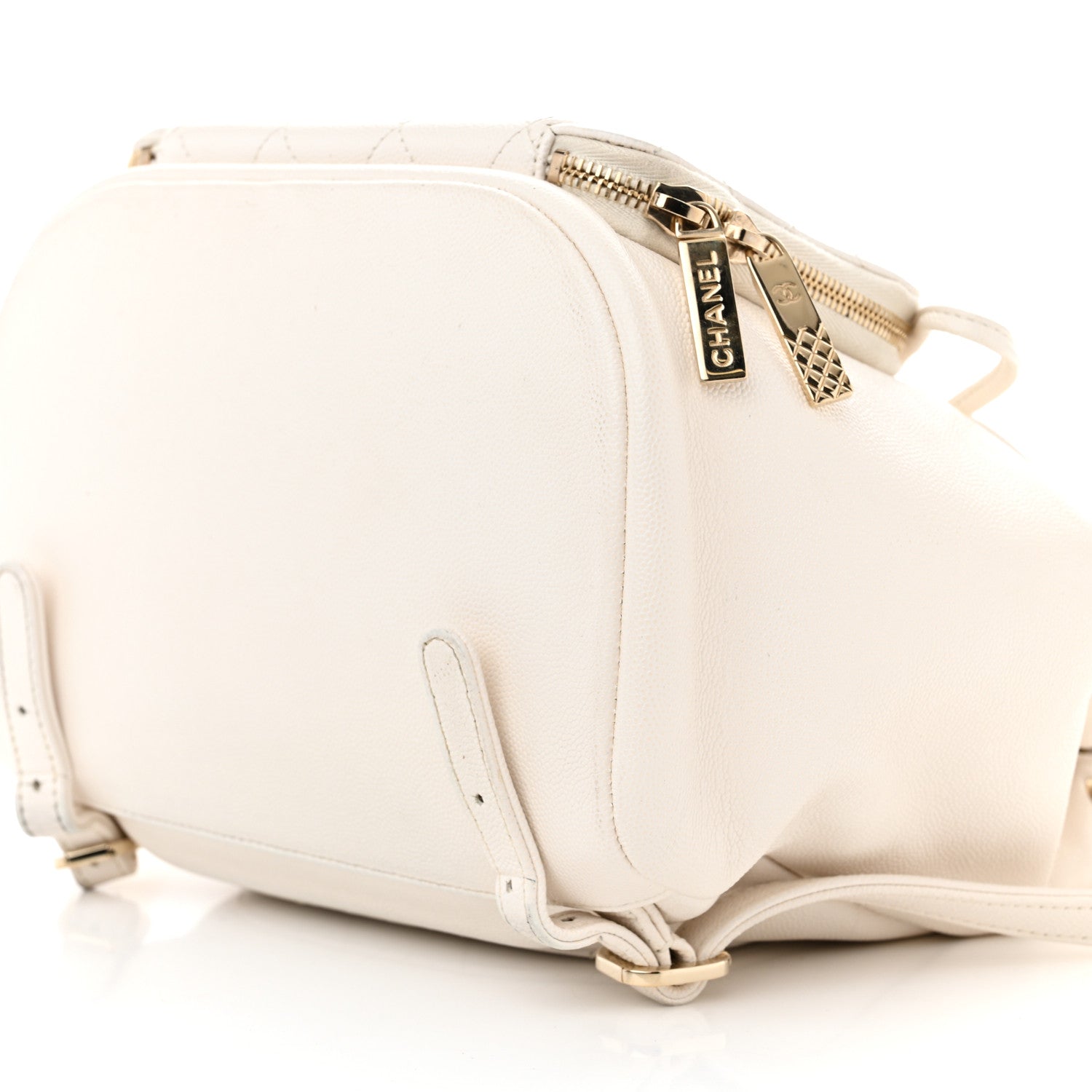 Chanel Caviar Quilted Business Affinity Backpack White 10 of 13