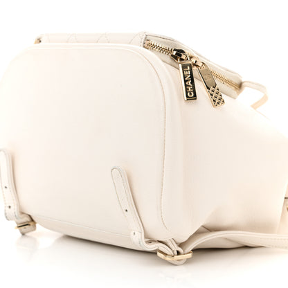 Chanel Caviar Quilted Business Affinity Backpack White 10 of 13