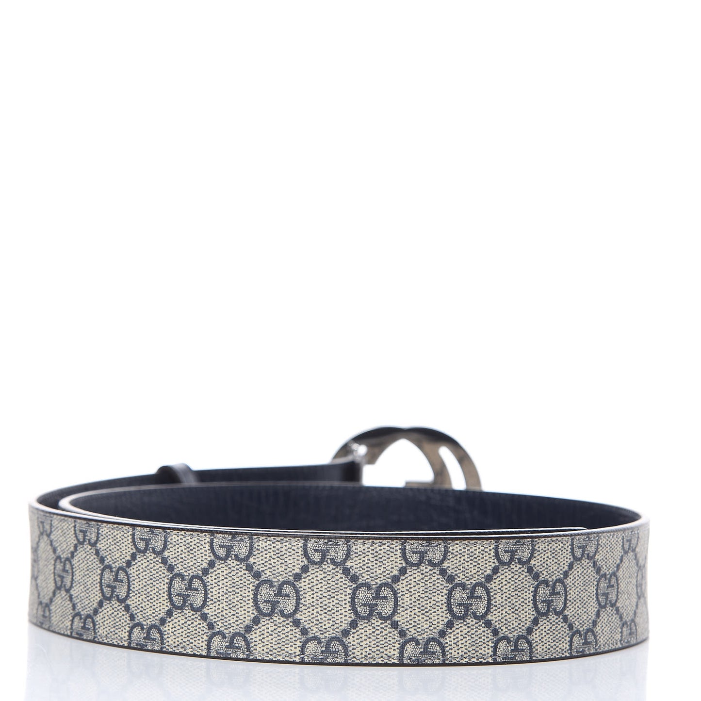 GG Plus Monogram Interlocking G Belt 95 38 Navy