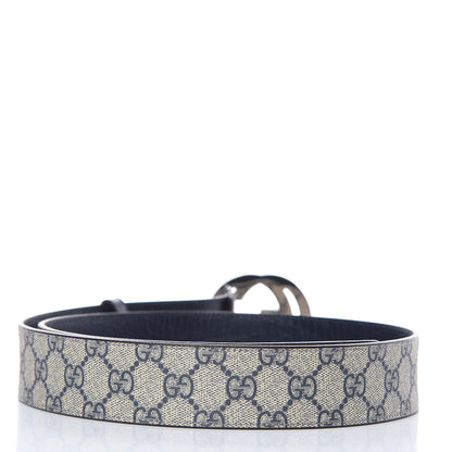 Gucci GG Plus Monogram Interlocking G Belt 95 38 Navy 3 of 7