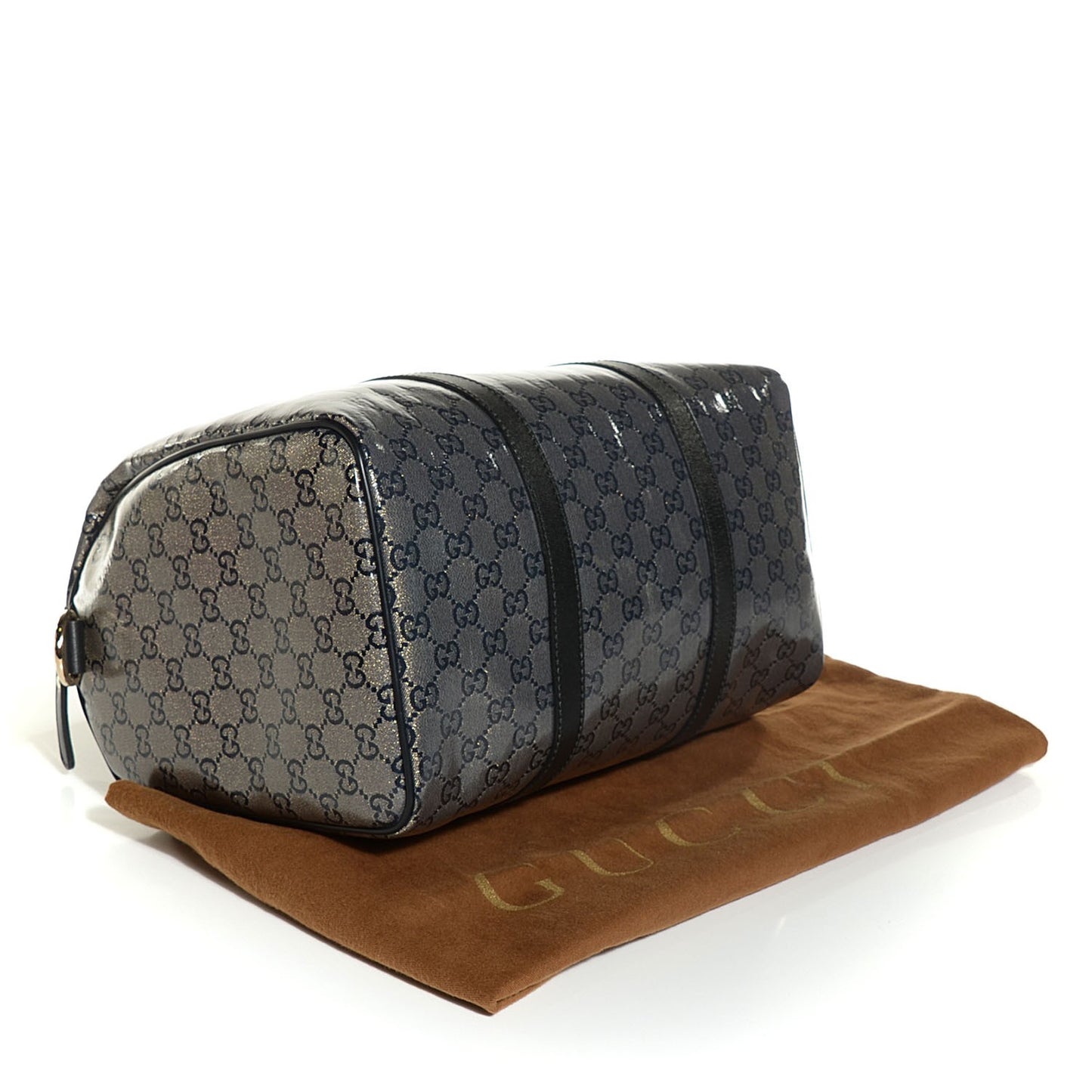 Crystal Monogram Medium Joy Boston Black