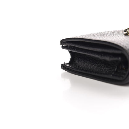 Gucci Pebbled Calfskin Animalier Tiger Card Case Black 8 of 8