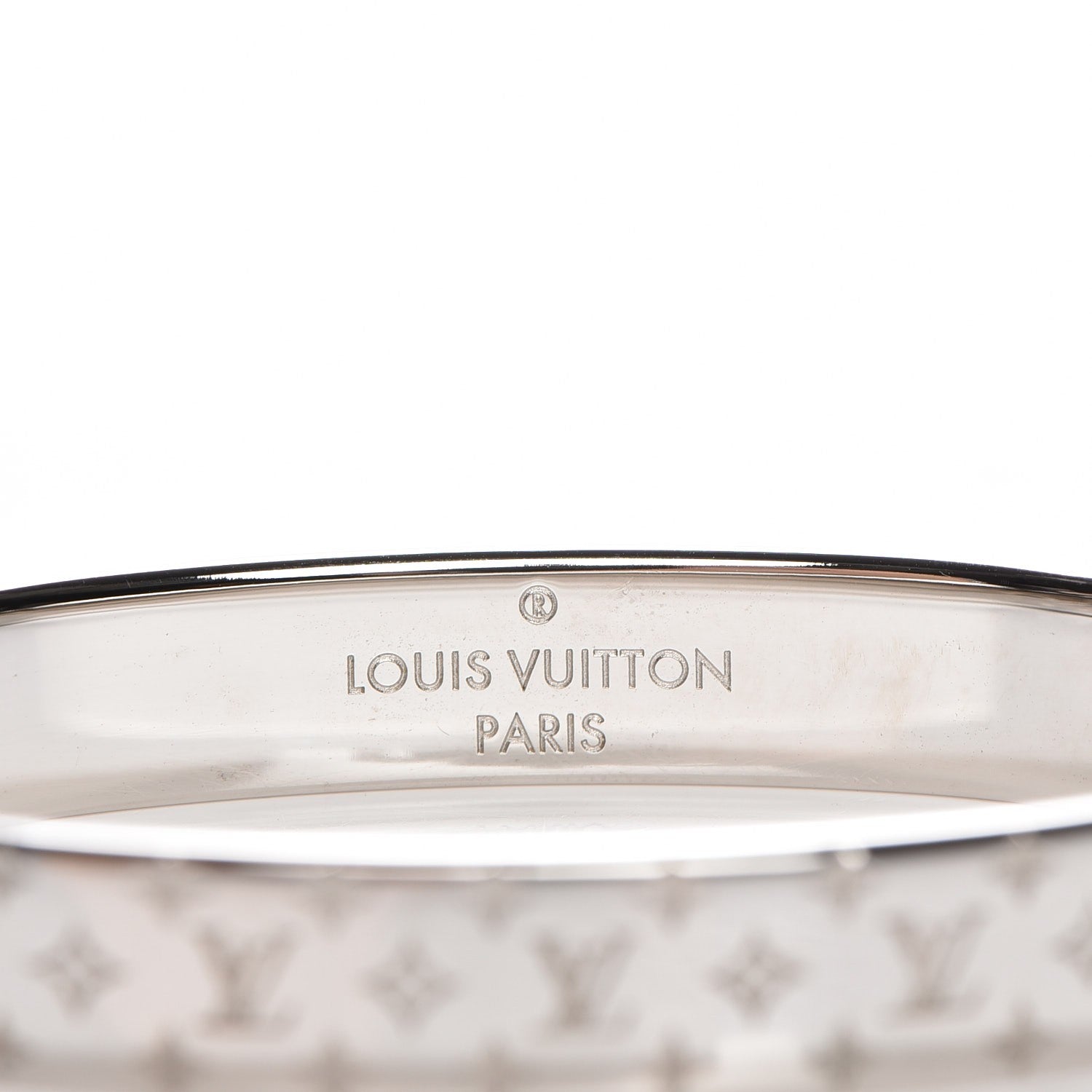 Louis Vuitton Palladium Monogram Nanogram Cuff S 4 of 7