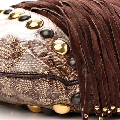 Gucci Crystal Monogram Fringe Babouska Hobo 9 of 12