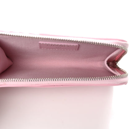 Chanel Lambskin Quilted CC Zip Card Holder Light Pink 5 of 8