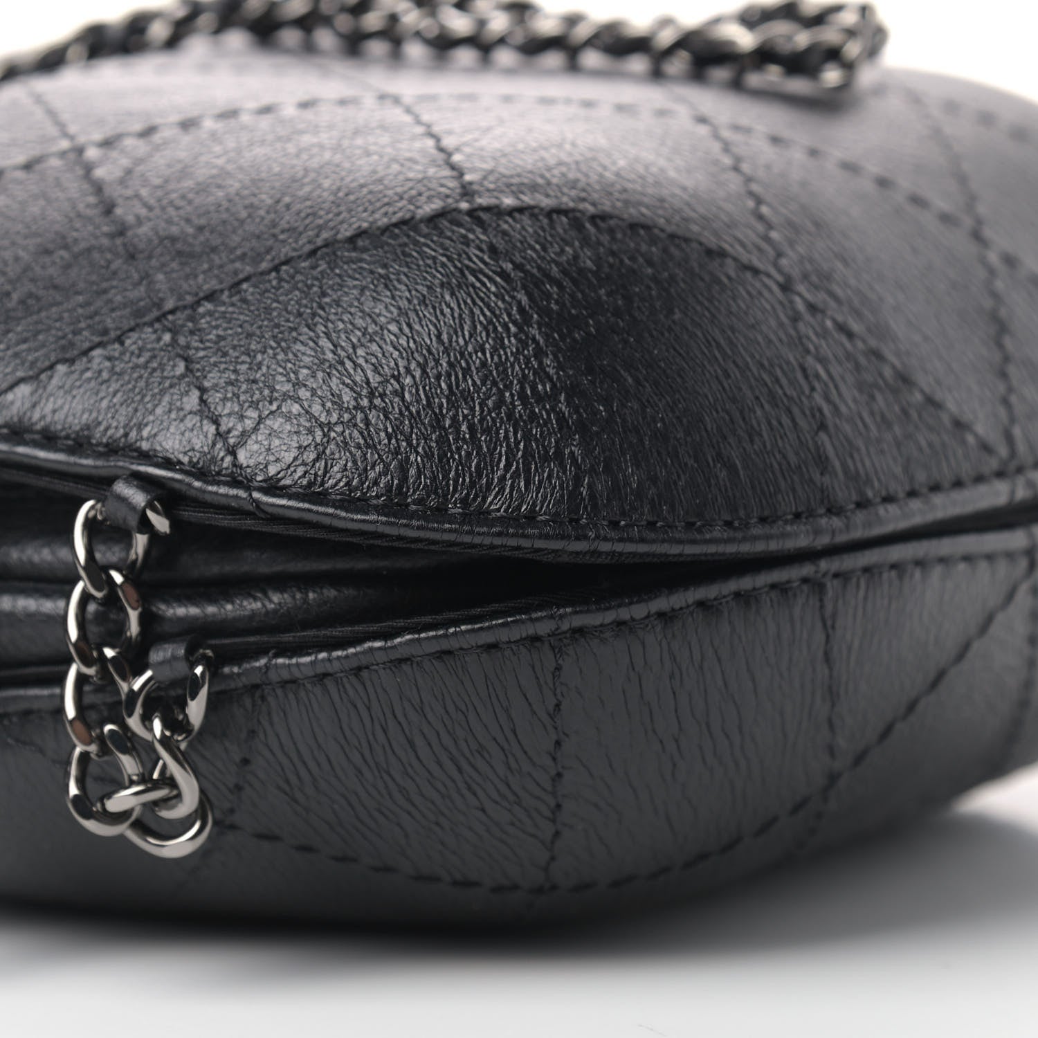 Chanel Calfskin Quilted Small Gabrielle Bucket Black 8 of 9