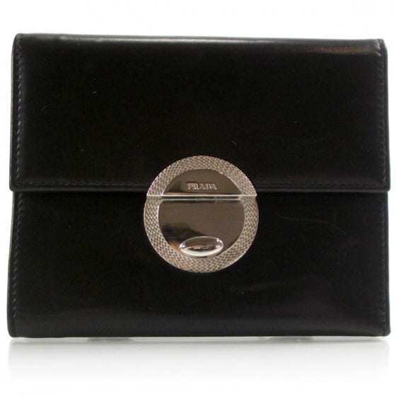 Prada Leather Compact Wallet 1 of 8