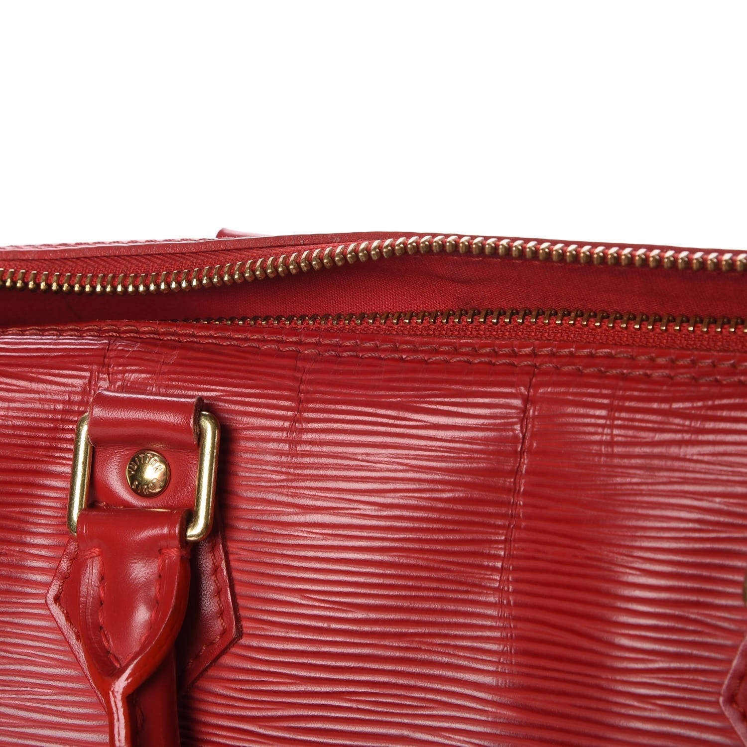Louis Vuitton Epi Speedy 30 Castillan Red 8 of 19