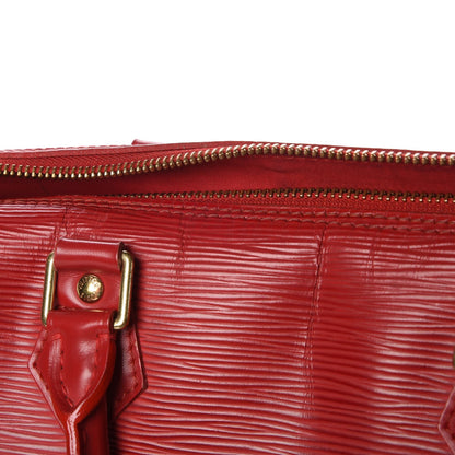 Louis Vuitton Epi Speedy 30 Castillan Red 8 of 19