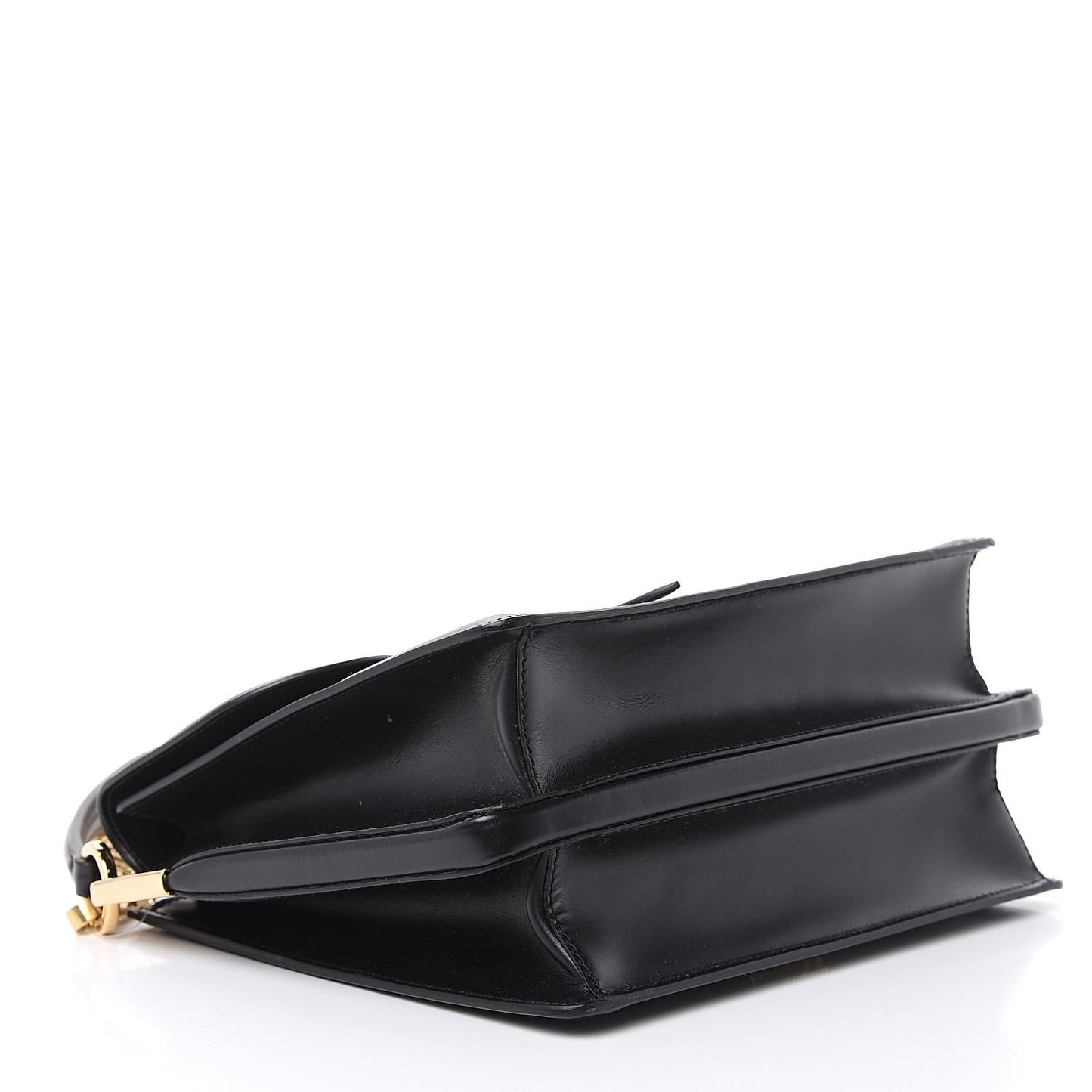 City Calfskin Belle Top Handle Bag Black