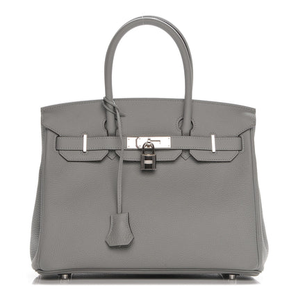 Hermes Togo Birkin 30 Gris Mouette 1 of 23