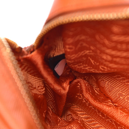 Prada Saffiano Lux Mini Top Handle Crossbody Bag Papaya 7 of 11