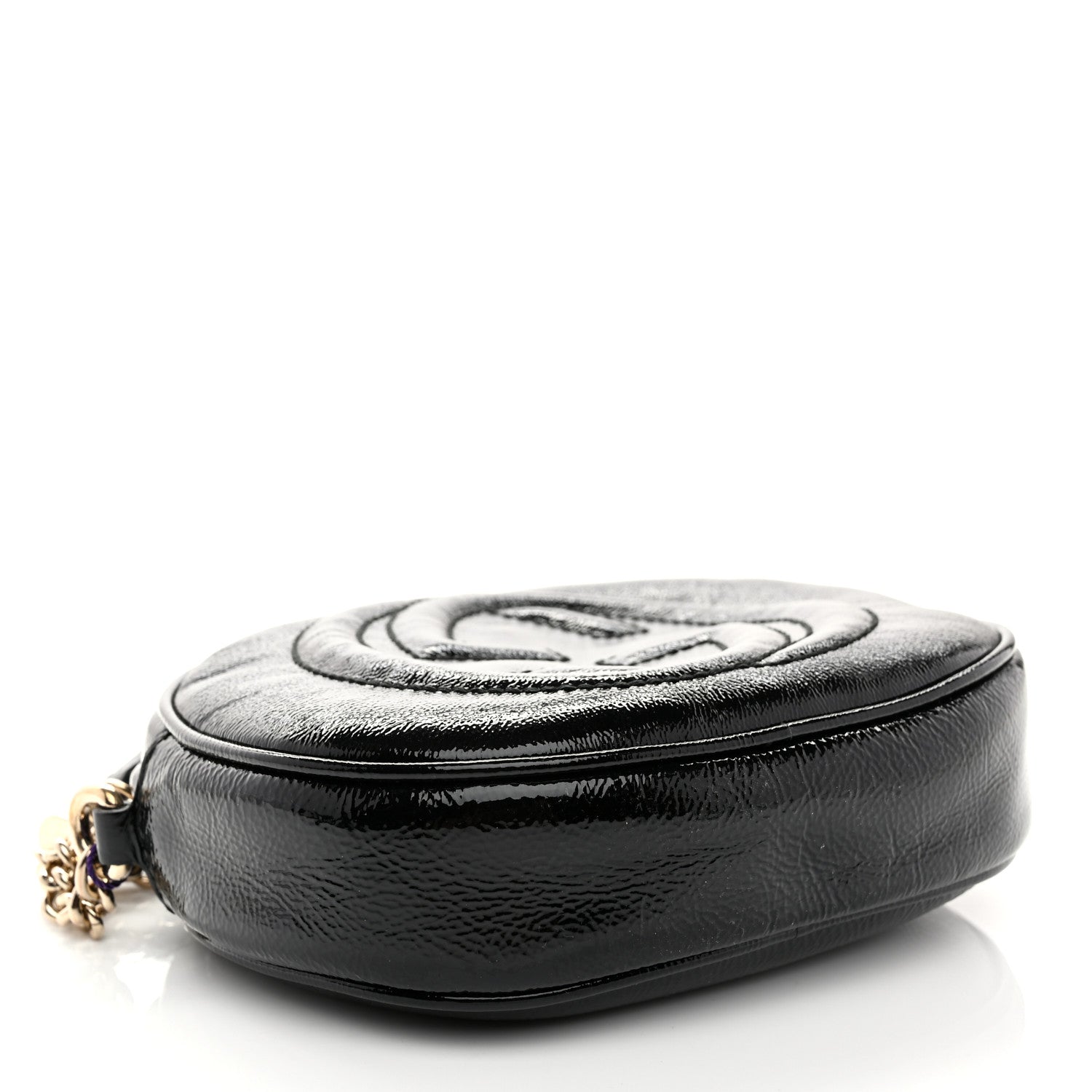 Gucci Patent Mini Soho Chain Bag Black 4 of 10