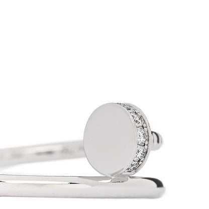 Cartier 18K White Gold Diamond Small Juste Un Clou Ring 51 5.75 4 of 6