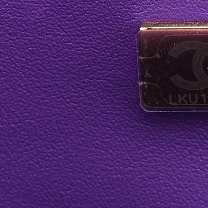 Chanel Caviar Quilted Small Double Flap Dark Purple 7 of 11