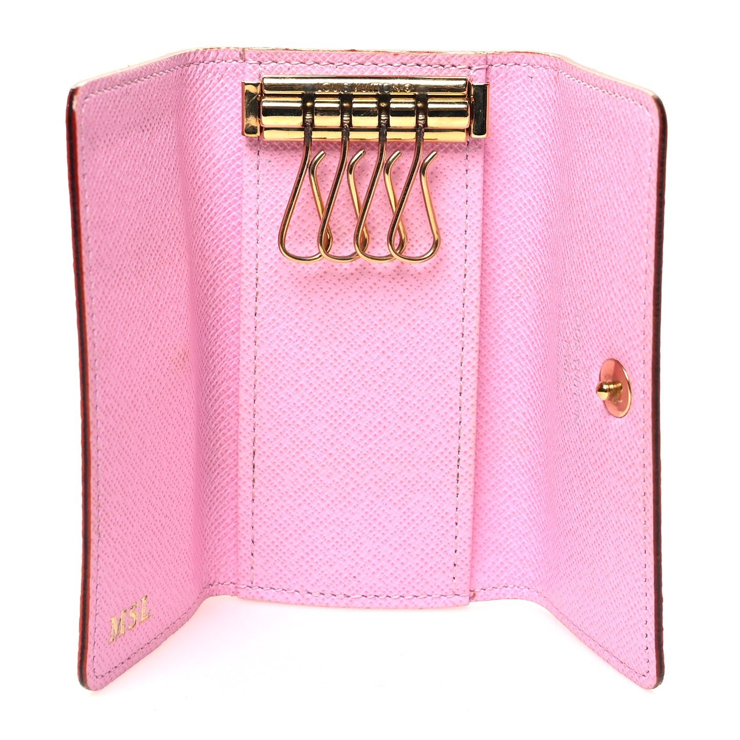 Monogram Multicolor Multicles 4 Key Holder White Litchi