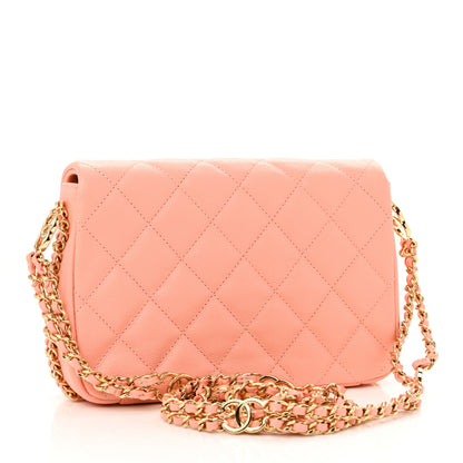 Chanel Caviar Quilted Mini CC You Flap Light Orange 3 of 11