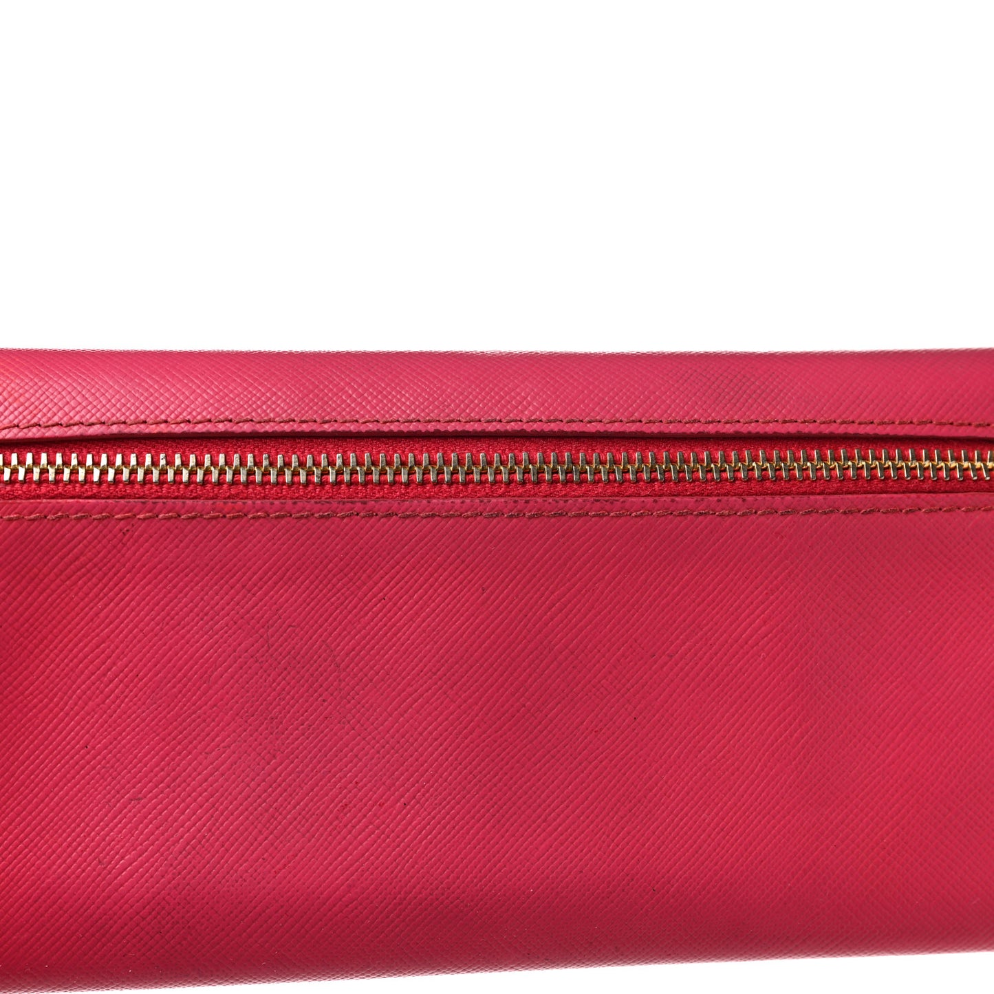 Saffiano Metal Continental Flap Wallet Peonia