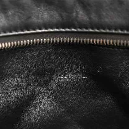 Chanel Metallic Aged Calfskin Quilted Large Reissue Camera Case Silver 6 of 13