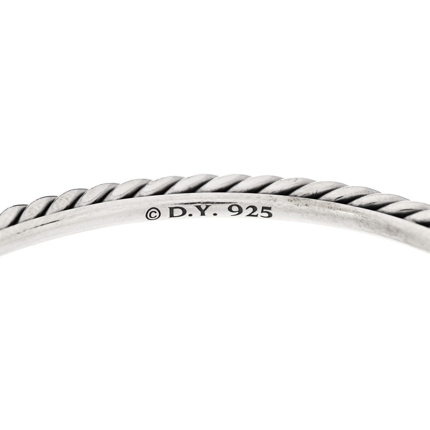 Sterling Silver 4mm Cable Classics Bangle Bracelet