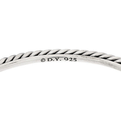 David Yurman Sterling Silver 4mm Cable Classics Bangle Bracelet 3 of 3