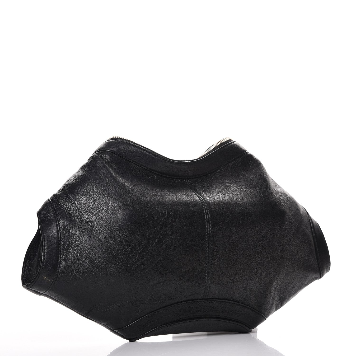 Alexander McQueen Calfskin De Manta Clutch Black 3 of 7