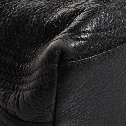 Saint Laurent Coated Canvas Leather Patch Logo Tote Black 5 of 8