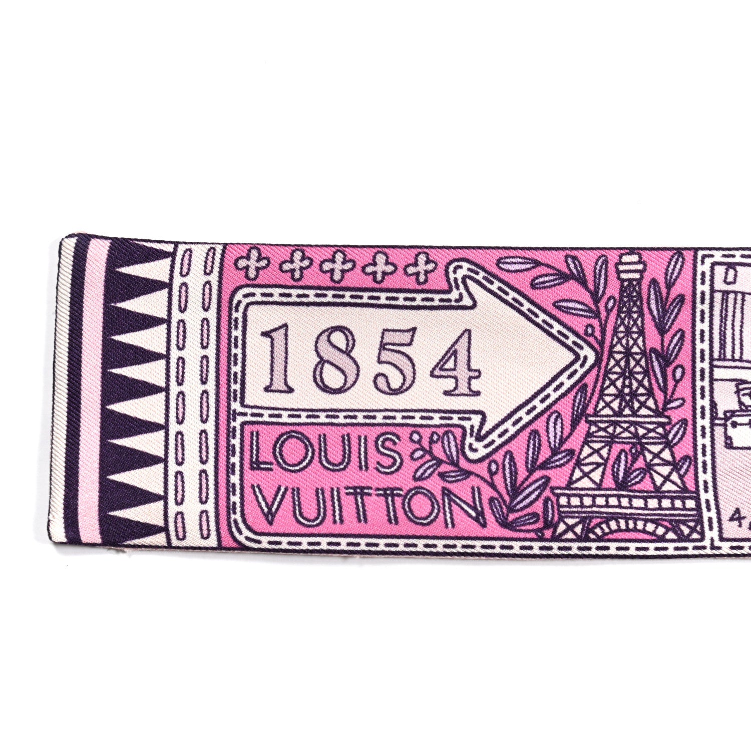 Louis Vuitton Silk Jeu De Louis BB Bandeau Pink 3 of 3