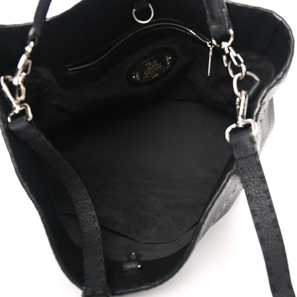 Fendi Cuoio Romano Selleria Large Anna Bucket Bag Black 4 of 14
