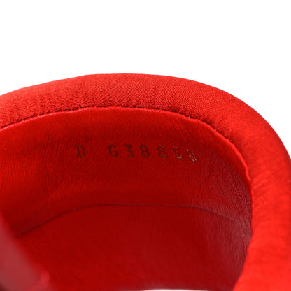 Chanel Satin Mule Sandals 39.5 Red 8 of 9