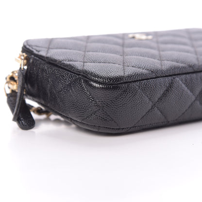 Chanel Caviar Quilted Small Clutch With Chain Black 12 of 13