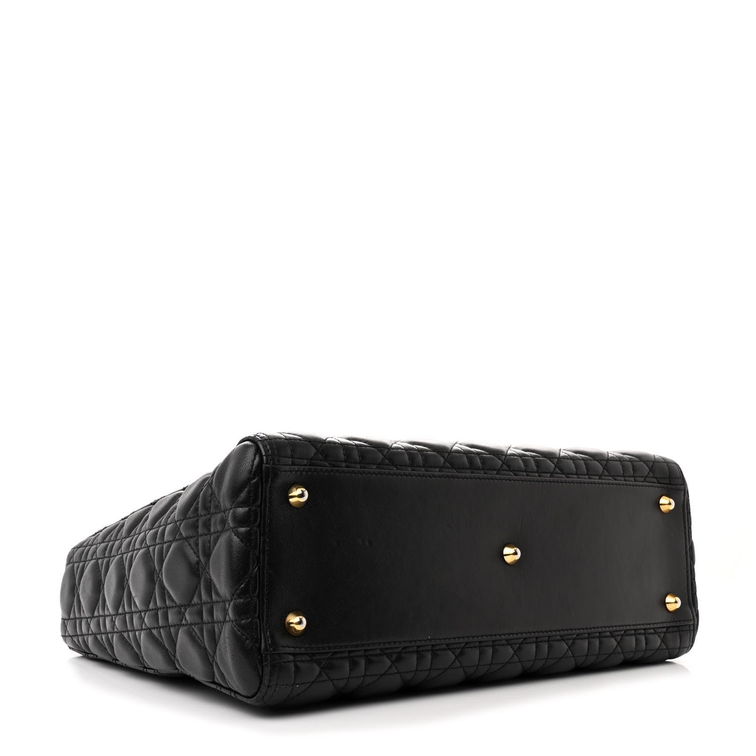 Christian Dior Lambskin Cannage Large Lady Dior Black 4 of 12