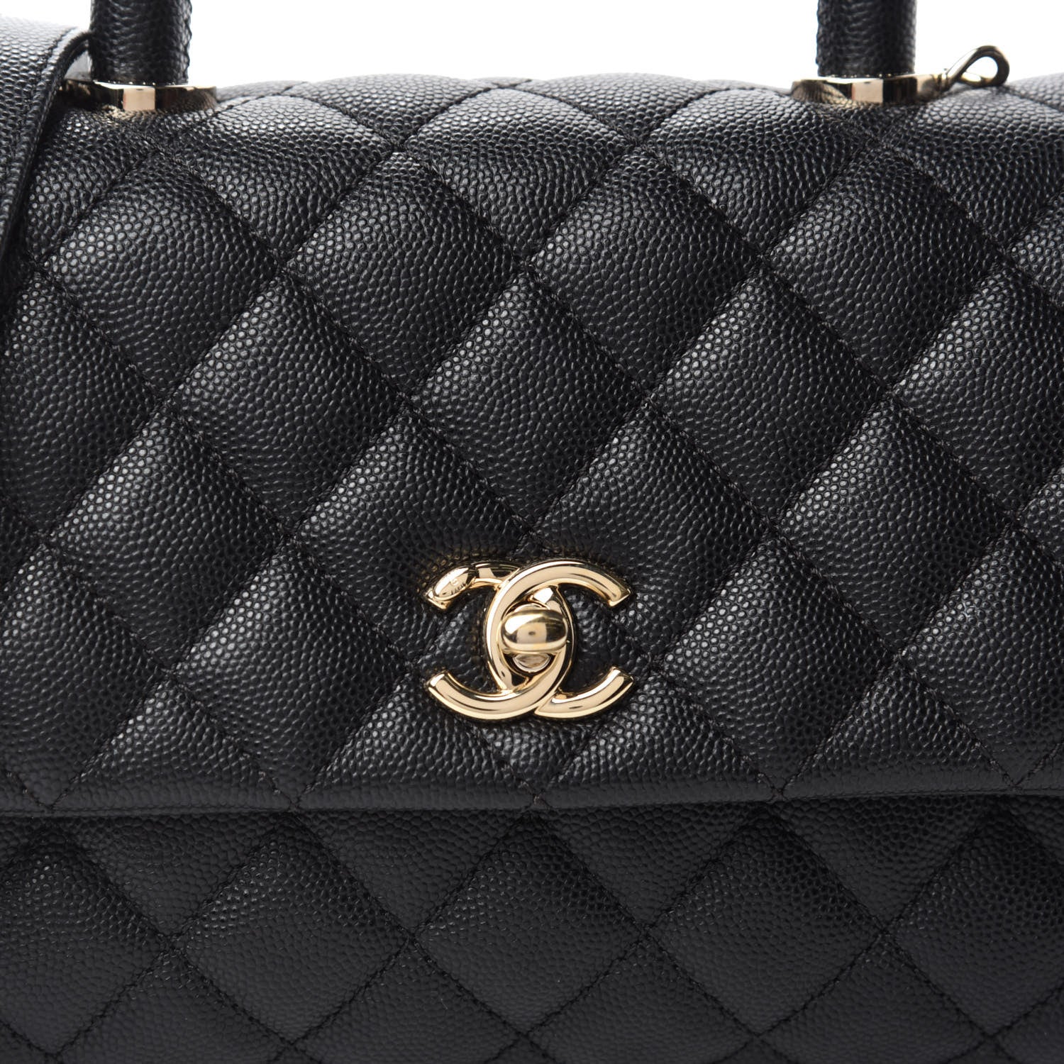 Chanel Caviar Quilted Mini Coco Handle Flap Black 10 of 11