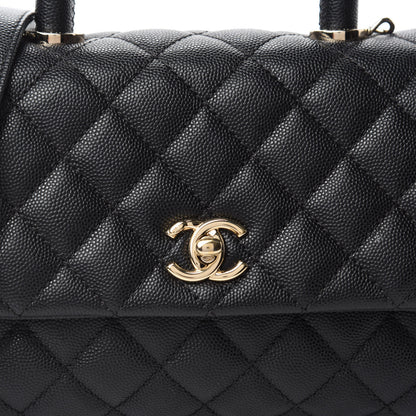 Chanel Caviar Quilted Mini Coco Handle Flap Black 10 of 11