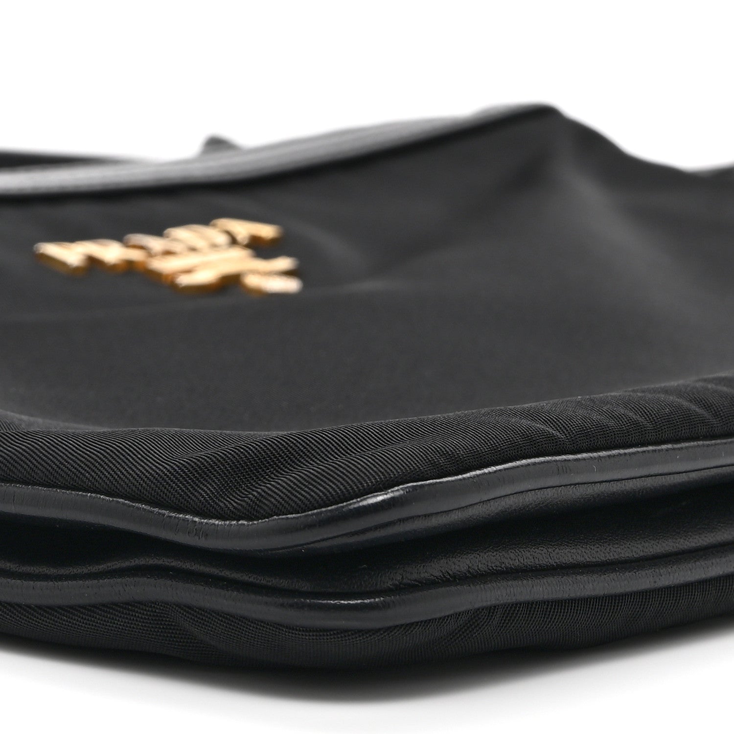 Prada Tessuto Nylon Soft Calf Double Zip Crossbody Bag Black 18 of 21