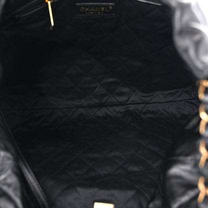 Chanel Shiny Calfskin Quilted Chanel 22 Black 6 of 11